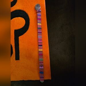 Vintage Serape Belt, 30 Inches, With Buckle